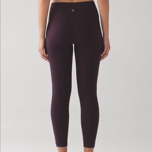 Lululemon high times pant black cherry size 2